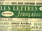 Les lettres françaises n° 681 - Jaurès : un grand peintre tout simple, un grand écrivain classique par Gaston Poulain, Diego Rivera aux artistes du ...
