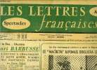 Les lettres françaises n° 685 - Avant le feu l'aurore, Henri Barbusse, l'enfant, l'adolescent, le jeune homme, d'après des documents inédits par ...