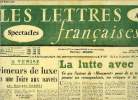 Les lettres françaises n° 686 - A Venise, primeurs de luxe dans une foire aux navets par Georges Sadoul, La lutte avec l'ange par Elsa Triolet, ...