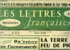 Les lettres françaises n° 712 - Qu'est ce que l'avant garde en 1958 ? par Jean Cocteau, La terre et le feu de Picasso, Un film, la grande illusion ...