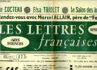 Les lettres françaises n° 973 - Le cas Moretti par Jean Cocteau, Le bel anonymat n'a qu'un temps, les montagnes bleues par Elsa Triolet, Sur le ...