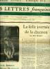 Les lettres françaises n° 1101 - La folle journée de la chanson par René Bourdier, A bas l'héroïsme par Jean Tailleur, Lautréamont au cabanon par ...