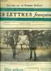 Les lettres françaises n° 1117 - Des graces et des jarretelles par Maurice Druon, Soljénitsyne : un grand écrivain et une grande conscinece par Léon ...