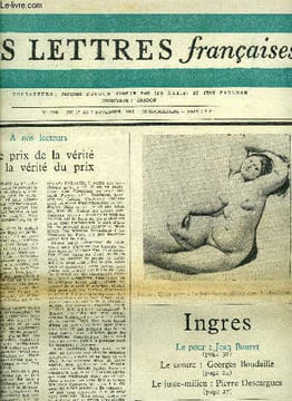 Les lettres françaises n° 1206 - Le prix de la vérité et la vérité du prix, Marc Saporta et Georges Soria : le grand défi par Jean Gaugeard, Presser ...