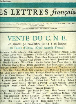 Les lettres françaises n° 1259 - Le Japon, le Zen et Jean Fautrier par Jean Paulhan, Dominique Arban présente : Aragon parle avec Dominique Arban, ...
