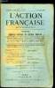 L'action française n° 176 - Hommage national au général Mercier, Notes politiques - le réveil du nationalisme par Henri Vaugeois, La journée du 15 ...