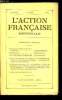 L'action française n° 284 - Comment s'est faite la Restauration de 1814 par Jacques Bainville, Alfred Naquet par Robert Launay, De la République a la ...
