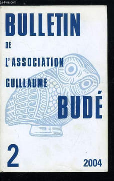 Bulletin de l'association Guillaume Budé n° 2 - La gloire du poète, La gloire du poèe de l'antiquité a nos jours par A. Michel, Le Couronnement ...