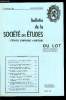Bulletin de la société des études littéraires, scientifiques et artistiques du Lot tome CIII n° 3 - In memoriam Maurice Monzat par J. Lartigaut, Un ...