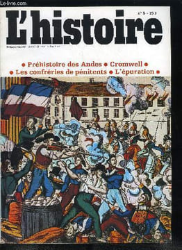 L'histoire n° 5 - Cromwell et la révolution anglaise par Christopher Hill, Des confréries dans la France d'aujourd'hui par Martine Segalen, ...