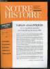 Notre histoire hors série n° 29 - Tables analytiques couvrant l'ensemble des articles parus du n° 1 (mai 1984) au n° 62 (décembre 1989). Collectif