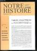 Notre histoire hors série - Tables analytiques couvrant l'ensemble des articles parus du n° 118 (janvier 1995) au n° 139 (décembre 1996). Collectif