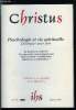 Christus n° 197 - Psychologie et vie spirituelle, Le règne des normes psychologiques par Tony Anatrella, Après Freud, en quel Dieu croire ? par Nicole ...