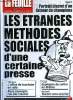La feuille n° 1180 - Raffarin hors de prix, 16 M€ pour la com' sur les retraites, Journal poursuivi, juste foot et météo, Les étranges méthodes ...