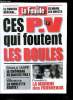 La feuille n° 1276 - Ces PV qui foutent les boules, J'ai pris un pain bien fait pour mes pieds, Le chomage ne baisse pas, La roulette route, La Madone ...