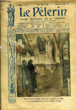 Le Pèlerin n° 2107 - Un permissionnaire, avant de repartir au front, va se recommander a la Très Sainte Vierge, Un récit de la bataille des Flandres, ...