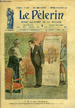 Le Pèlerin n° 2281 - S. M. la reine d'Angleterre souscrit pour la restauration de la cathédrale de Reims, Le suffrage familial, Le christianisme a ...