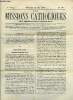 Les missions catholiques n° 103 - Cochinchine occidentale, Rapport de M. l'abbé Wibaux sur les institutions catholiques de Saïgon, Fo-kien, un ...