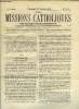 Les missions catholiques n° 125 - République de l'Equateur, Etat des missions chez les Indiens sauvages et les colons européens, Londres, institutions ...