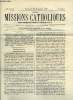 Les missions catholiques n° 134 - Natchioches, Résultats de la guerre de sécession dans la haute Louisiane, Etat de la mission, Hollande, ...