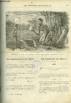 Les missions catholiques n° 1456 - La persécution en Chine, La situation en Orient, Syra, profonde détresse de la communauté catholique, Arménie, les ...