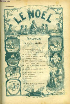 Le Noël n° 176 - Concours de travaux manuels, La fille du colonel (suite) par Jules Bouvattier, La foi du charbonnier par Magus, Jeanne d'Arc ...