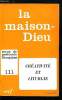 La Maison-Dieu n° 111 - L'improvisation liturgique dans l'Eglise ancienne par Louis Bouyer, Créativité et orthodoxie danx la Lex Orandi par Eloi ...