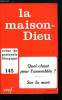 La Maison-Dieu n° 145 - De la musique dans les liturgies chrétiennes, Le document Universa Laus 1980 dans l'histoire de la musique d'Eglise par Felice ...