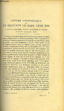 Etudes tome 91 n° 3 - Lettre apostolique (suite) par S.S. Léon XIII, Le Saint siège et la démocratie chrétienne par Lucien Roure, L'oeuvre de B. ...