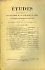 Etudes tome 104 n° 8 - L'explication morale des Dogmes par Eugène Portalié, L'inique séparation, prêtres et églises, associations et police par Paul ...