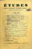 Etudes tome 211 n° 7 - Le concile du Vatican et la question de la guerre par Gustave Neyron, Un théatre de la sincérité, Gabriel Marcel métaphysicien ...