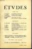 Etudes tome 289 n° 4 - Le souvenir d'Edith Stein par X. Tilliette, Voyage a l'ile maurice par A. de Soras, Naissance des schismes par A. Bonnichon, ...