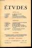 Etudes tome 300 n° 1 - Le temps de l'enfance par J.M. Le Blond, Premier vol par H. Delgove, L'expérience de la lucidité par J. Onimus, L'état ...