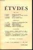Etudes tome 305 n° 5 - Pensées sur l'église par M. Blondel, De l'incohérence comme procédé d'art par J. Onimus, Elèves musulmanes par D. Lassevot, Le ...