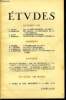 Etudes tome 306 n° 9 - Les classes moyennes du salut par L. Barjon, Les raisons psychologiques de la crise agricole par F. Houillier, La république ...