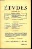 Etudes tome 314 n° 9 - Situations scolaires, L'école et le IVe plan par F. de Dainville, Perspectives internationales de l'enseignement par F. Russo, ...