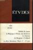 Etudes tome 320 n° 2 - La place des religieux dans la structure de l'Eglise par J. Daniélou, Le retour au concret par J. Onimus, De Bergson a Teilhard ...