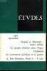 Etudes tome 323 n° 9 - Claudel lecteur de Bremond par A. Blanchet, L'abbé Bremond et la prière par P. Claudel, Le peuple chrétien selon Péguy par J. ...