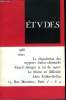Etudes tome 324 n° 3 - La dégradation des rapports franco-allemands par J. du Rivau, Faut-il abroger la loi de 1920 ? par R. Prigent, Urbanisation ou ...