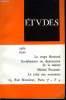 Etudes tome 326 n° 3 - Regroupement politique et corps électoral par J.. Garrigou-Lagrange, Socialisation ou destruction de la nature par Ph. Saint ...
