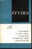 Etudes tome 330 n° 1 - La guerre ou la paix dans l'entreprise ? par Xavier Serrières, La ville imminente par Xavier Arsène-Henry, Comment peut-on être ...
