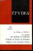 Etudes tome 332 n° 1 - Tocqueville et la culture universitaire par Michel Bressolette, A propos de la grève des étudiants en médecine par Bernard ...