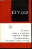 Etudes tome 332 n° 6 - Lénine et le gauchisme par Pierre Sorlin, A quoi sert le contingent ?, Pour un nouveau service national par Henry Allain, Vers ...