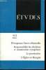 Etudes tome 340 n° 5 - Divergences franco-allemandes et construction européenne par Henri Ménudier, Chrétiens et communauté européenne 1974 par ...
