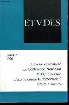 Etudes tome 344 n° 1 - Orient, une remise en question par Pierre Rondot, Le coup d'Etat au Chili, interrogations et réflexions (suite) par Gonzalo ...