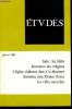 Etudes tome 366 n° 1 - Le problème sikh en Inde par Eddy Jadot, Egypte : les années de vaches maigres par Maurice P. Martin, Les villes nouvelles ...