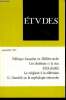Etudes tome 367 n° 9 - La Méditerranée dans la politique française par Remy Leveau, Papandreou, un chef charismatique par Tassos Anastassiadis, ...
