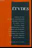 Etudes tome 383 n° 7 - Quand l'Irlande du Nord retient son souffle par Vincent Klein, La révision constitutionnelle annoncée par Jean Louis quermonne, ...