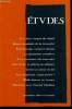 Etudes tome 383 n° 11 - Les deux visages du Népal par Guillaume Kopp, La baisse mondiale de la fécondité par John Caldwell, Le kaléidoscope culturel ...