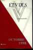 Etudes tome 389 n&deg; 10 - L'Am&eacute;rique et le monde par Pierre Hassner, Du nationalisme hindou au nationalisme nucl&eacute;aire en Inde par Christophe Jaffrelot, ...